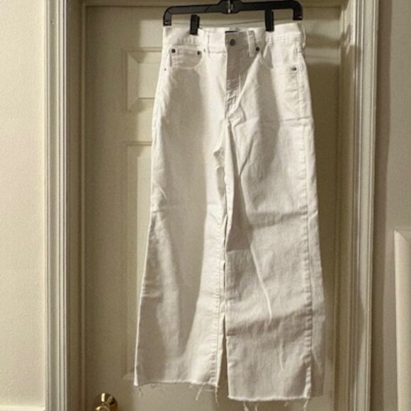 J.Crew Factory Wide-Leg Cropped Jean in All-Day Stretch - Picture 3 of 9